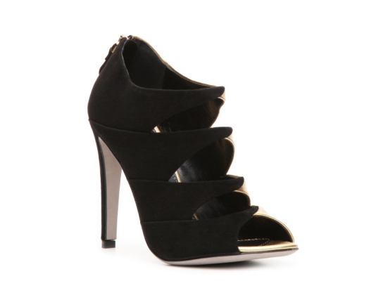 Sergio Rossi Leather & Suede Cutout Bootie