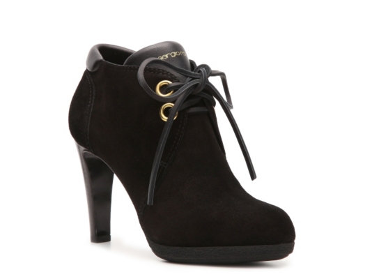 Sergio Rossi Suede Oxford Bootie