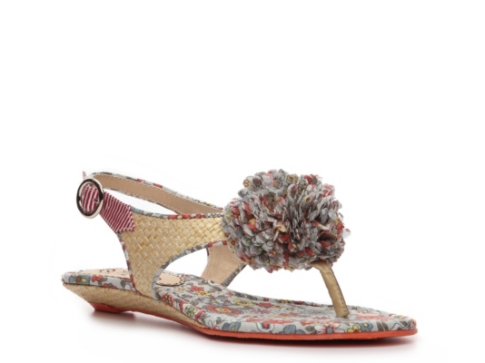 Poetic Licence Pom Pom Bomb Flat Sandal