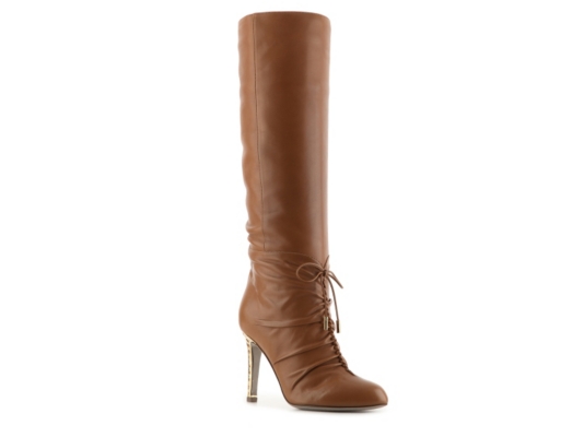 Sergio Rossi Leather Bow Boot