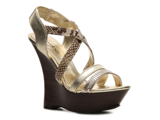 Bebe Giona Wedge Sandal