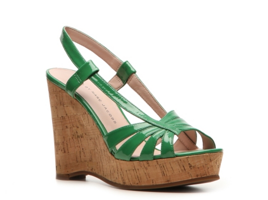 Marc by Marc Jacobs Patent Leather Wedge Sandal