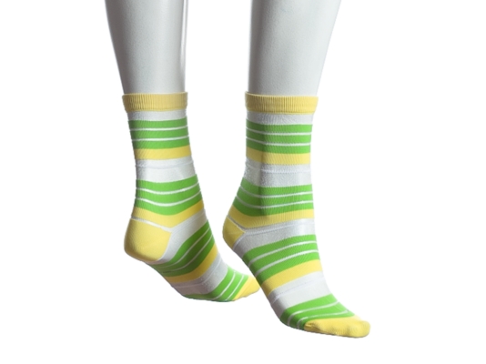 Anne Klein NY Colorblock Striped Crew Sock