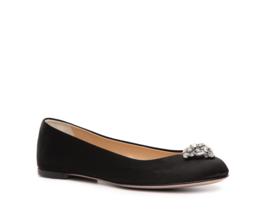 Giuseppe Zanotti Satin Crystal Flat