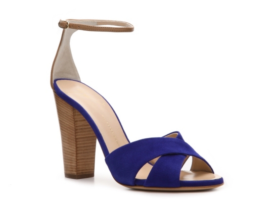 Giuseppe Zanotti Suede Peep Toe Sandal