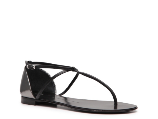 Giuseppe Zanotti Leather Flat Sandal