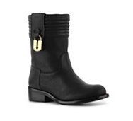 Marc by Marc Jacobs Pebbled Leather Moto Boot