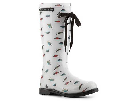 marc rainboot jacobs rubber printed