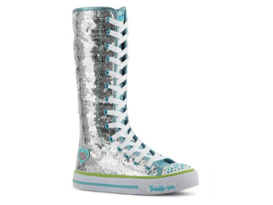 Skechers Shuffles Girls' Toddler & Youth Hi-Top Sneaker