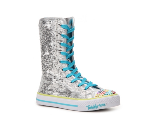 Skechers Bizzy Bunch Girls' Toddler & Youth Hi-top Sneaker