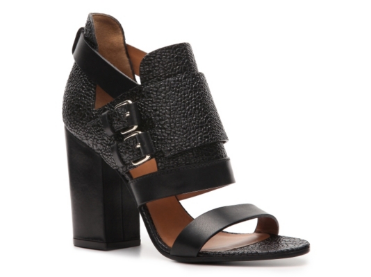Givenchy Pebbled Leather Buckle Sandal