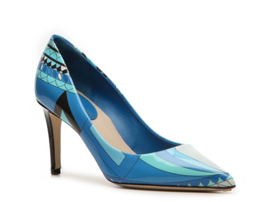 Emilio Pucci Printed Patent Leather Pump