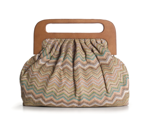 Urban Expressions Oversized Wood Handle Clutch