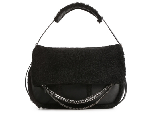 Jimmy Choo Large Biker Shearling Hobo