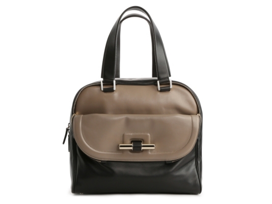 Jimmy Choo Justine Leather Bowler Satchel