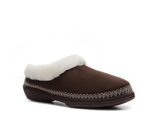 Dr. Scholls Cuddly Fur Collar Micro Scuff Slipper