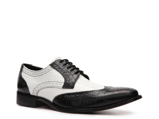 Giorgio Brutini Crocodile Embossed Two-Tone Oxford