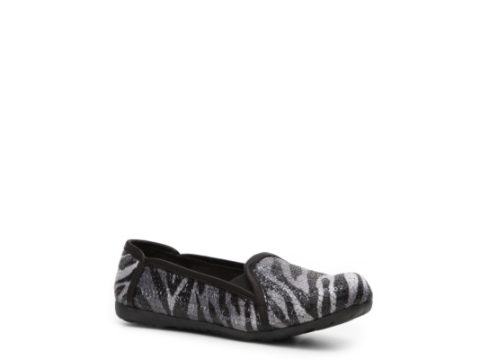 Mia Zoey Girls' Toddler & Youth Zebra Flat