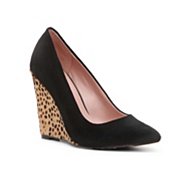 Betsey Johnson Rese Leopard Wedge Pump