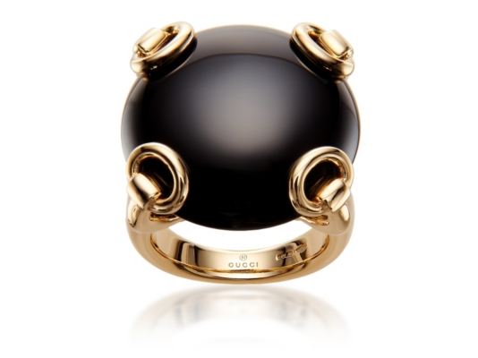 gucci horsebit cocktail ring
