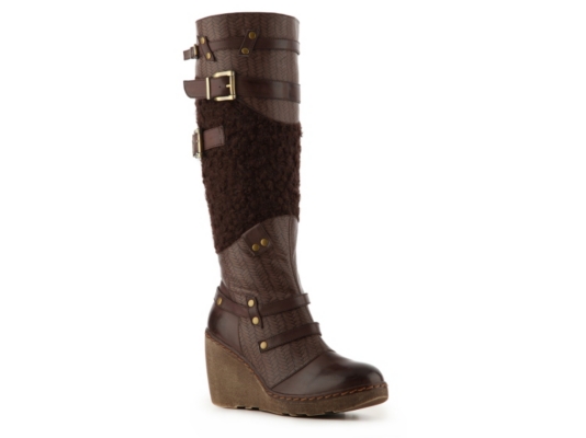 2 Lips Too Too Backbone Wedge Boot