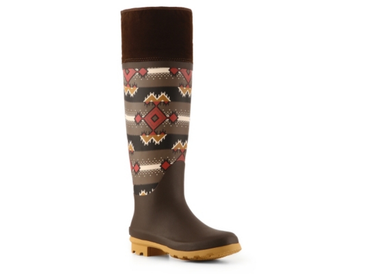 Mukluks Zig Zag Print Rain Boot