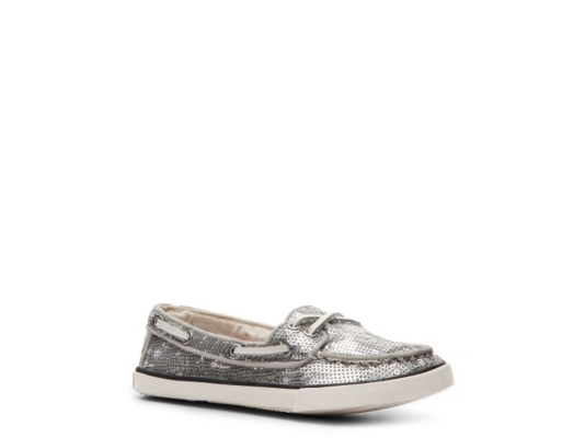 Ziggies Ahoy-Bling Girls' Youth Sequin Boat Shoe