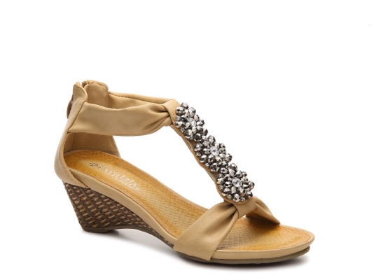 Patrizia by Spring Step Shimmer Wedge Sandal