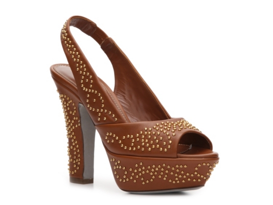 Sergio Rossi Leather Beaded Sandal