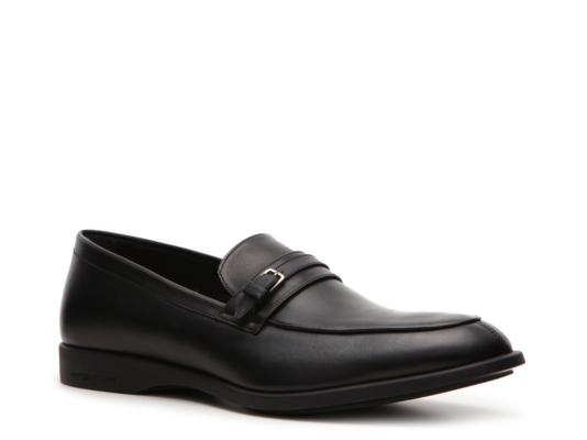 Sergio Rossi Leather Buckle Slip-On