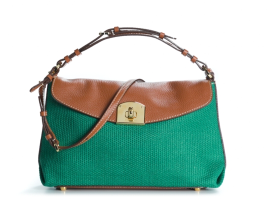 Sergio Rossi Fabric Mini Shoulder Bag