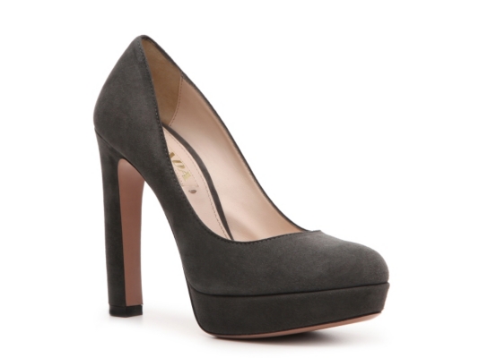 Prada Suede Platform Pump