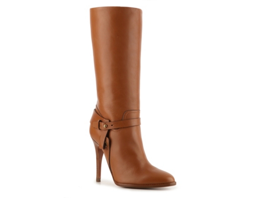 Ralph Lauren Collection Kelsey Leather Buckle Boot