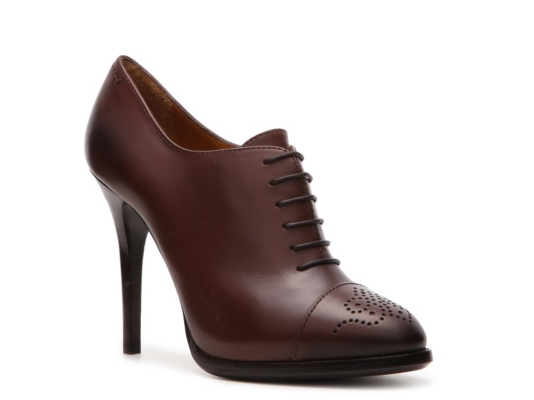 Ralph Lauren Collection Nelana Leather Oxford Bootie