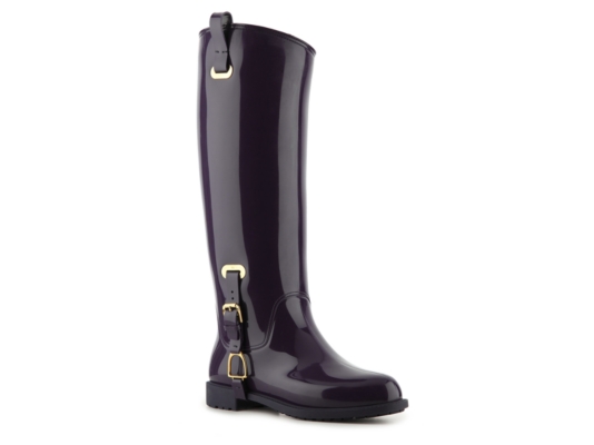 Ralph Lauren Collection Odette Patent Leather Rain Boot