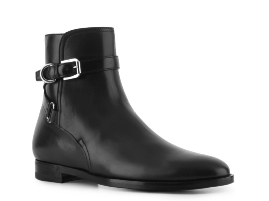 Ralph Lauren Collection Leather Buckle Bootie