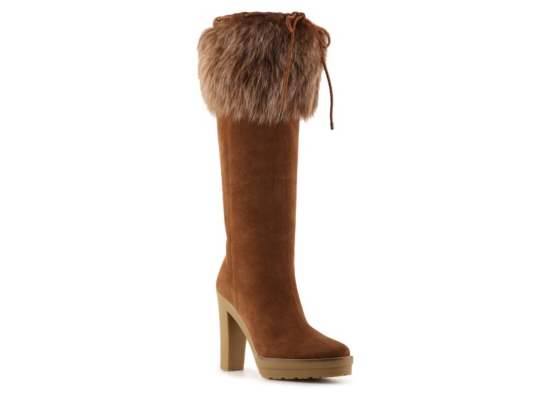 Ralph Lauren Collection Vita Suede Shearling Boot