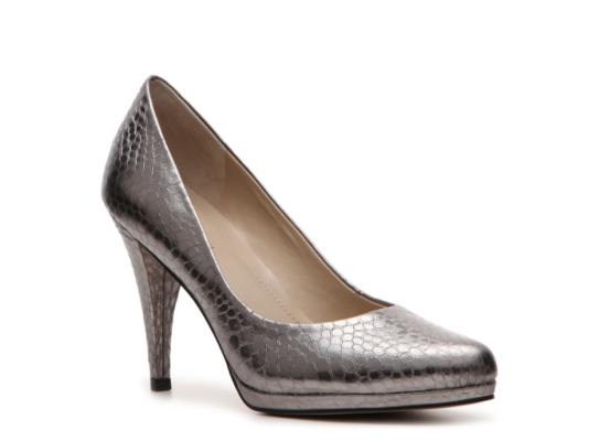 Ellen Tracy Cody Metallic Pump