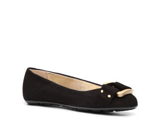 Jimmy Choo Morse Suede Buckle Flat