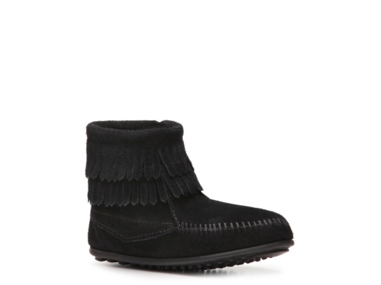 Minnetonka Double Fringe Girls' Toddler & Youth Bootie