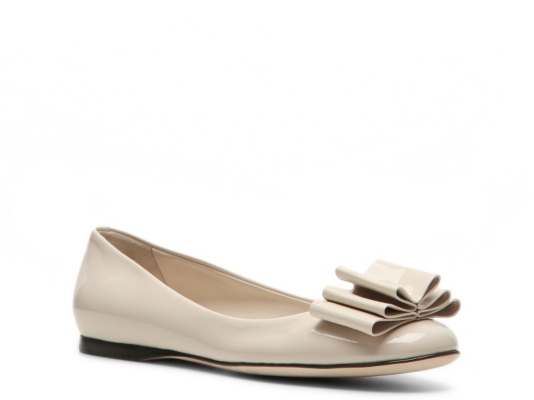 Bally Wilona Patent Leather Bow Flat