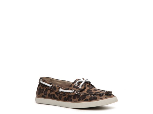 Ziggies Ahoy-Joy Girls' Youth Animal Print Boat Shoe