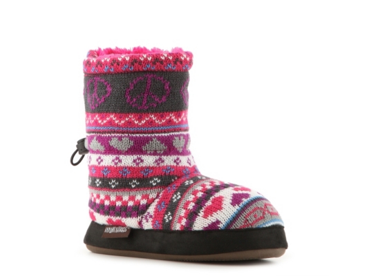 Muk Luks Ceci Peace Sign Girls' Toddler & Youth Boot