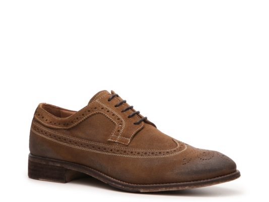 Mike Konos Distressed Suede Wingtip Oxford