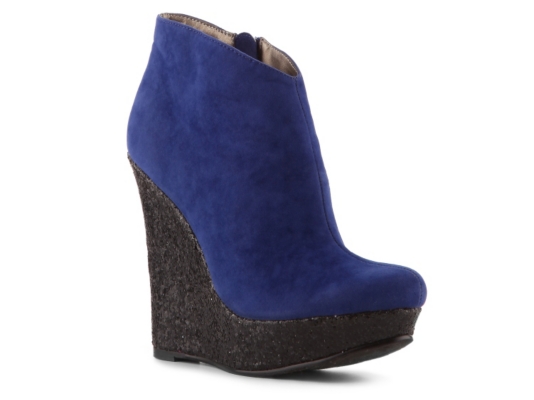 Michael Antonio Cane Glitter Wedge Bootie