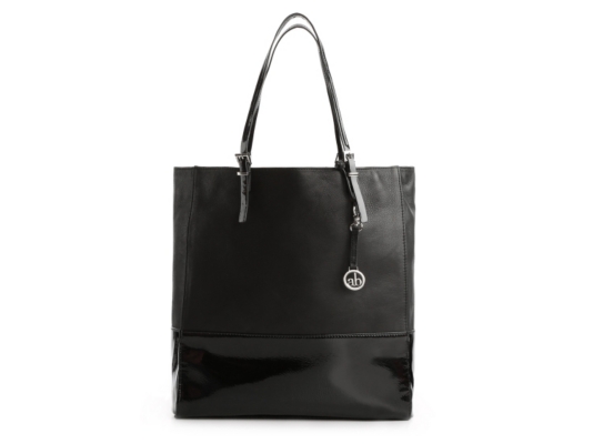 Audrey Brooke Two-Tone Patent Tote