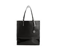 Audrey Brooke Two-Tone Patent Tote