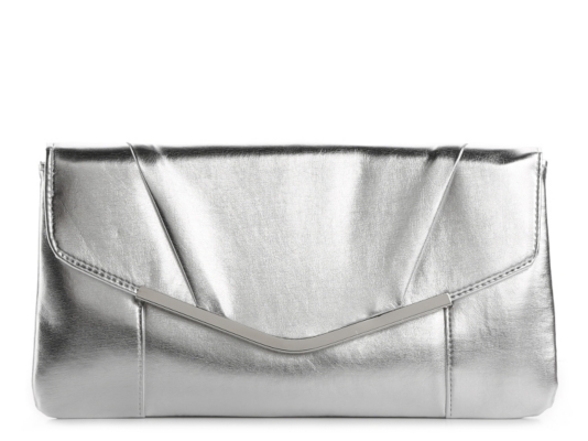 Poppie Jones Metallic Envelope Clutch