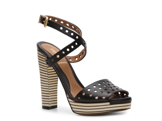 Fendi Leather Platform Sandal