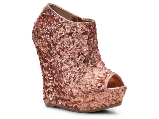 Bamboo Driven-82 Wedge Bootie